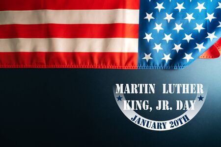 Martin Luther King Day Anniversary - American flag abstract backgroundの写真素材