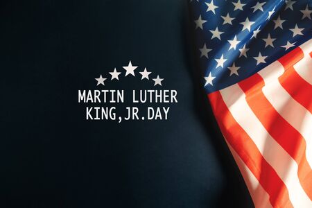 Martin Luther King Day Anniversary - American flag abstract backgroundの写真素材