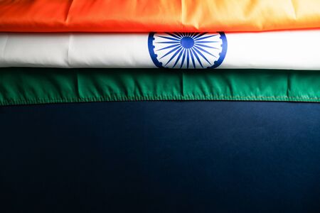India Republic Day Celebration on January 26, Indian national day, India flagの写真素材