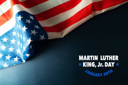 Martin Luther King Day Anniversary - American flag abstract backgroundの写真素材