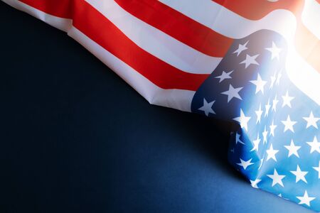 america flag with copyspace for national holiday Presidents day concept Martin Luther King day conceptの写真素材