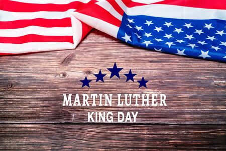 Martin Luther King Day Anniversary - American flag abstract backgroundの写真素材