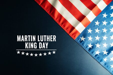 Martin Luther King Day Anniversary - American flag abstract backgroundの写真素材