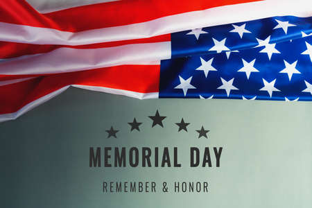 USA Memorial day and Independence day concept, United States of America flagの写真素材