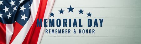 USA Memorial day and Independence day concept, United States of America flagの写真素材