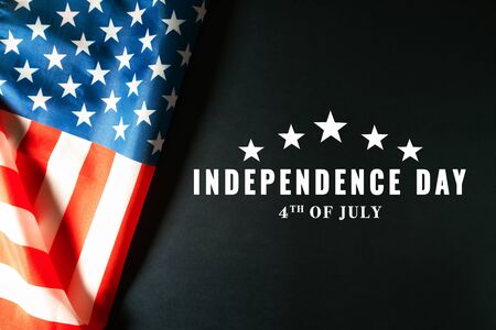 USA Independence day 4th of July concept, United States of America flagの写真素材