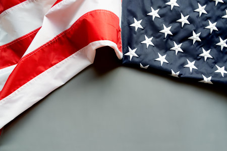 Martin Luther King Day Anniversary - American flag on abstract backgroundの写真素材