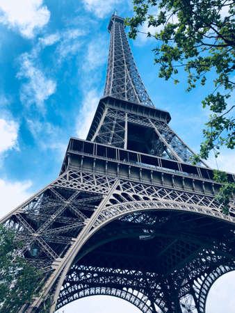 eiffel tower in parisの写真素材