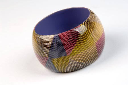 colorful women's bracelet on a white background