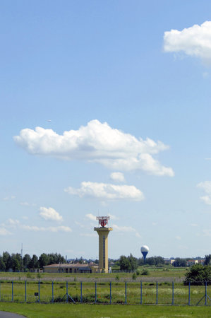 Chopin Airport in Warsawのeditorial素材