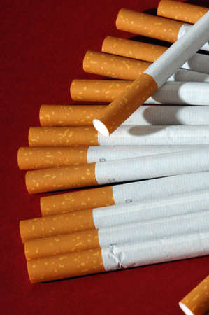cigarettes on the table, poison,の写真素材
