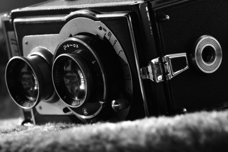 old 6x7 analog cameraのeditorial素材
