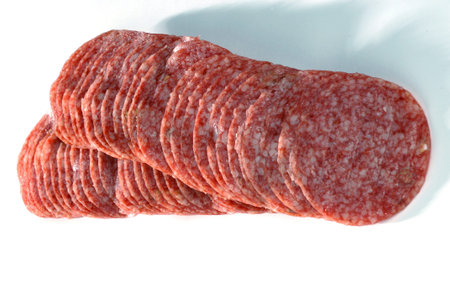 Salami, originating from Italy, durable, dry, long-maturing sausage with the addition of finely...