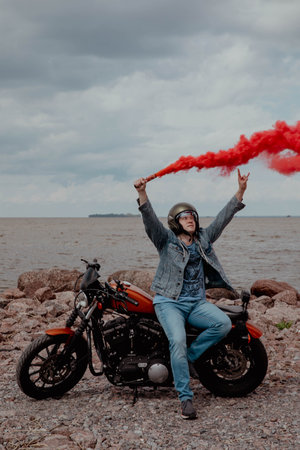 Harley davidson motorcycle in Russia, Saint-Petersburg, 07.02.2023のeditorial素材