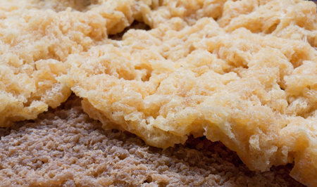 closeup raw rubber in rubber industry の写真素材