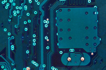 background of green motherboard electronic circuit
