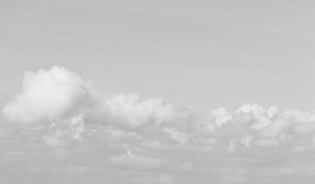 black and white of cloud and sky