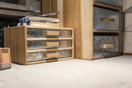 Office storing and tools on table
