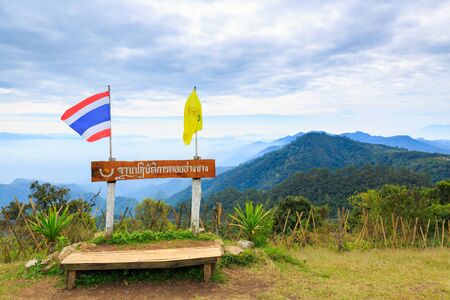 Landscape mountain of doi angkhang , Chiang Mai, Thailandの写真素材
