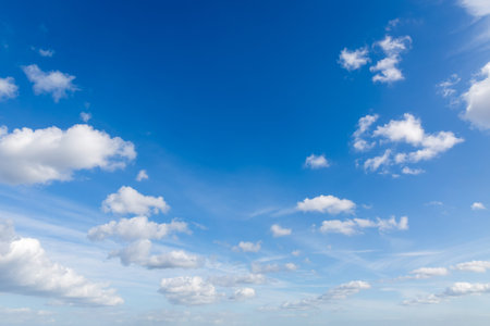 Blue sky with cloud background in day time