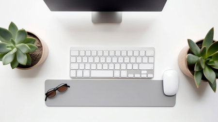 top view minimalist mousepadの素材