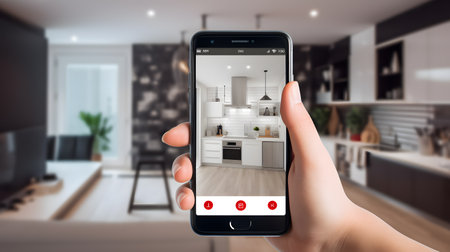 Exploring Advanced Home Security via and Smartphone Appの素材