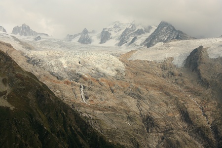 Glacier du Tour in Rhone-Alpes, Franceの写真素材