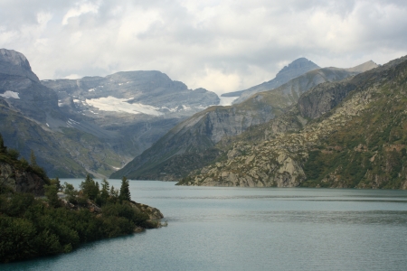 Lac d Emosson in Swiss Alpsの写真素材