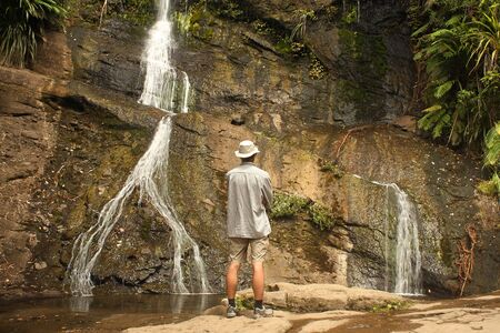 Fairy falls at Waitakere Ranges, New Zealandの写真素材