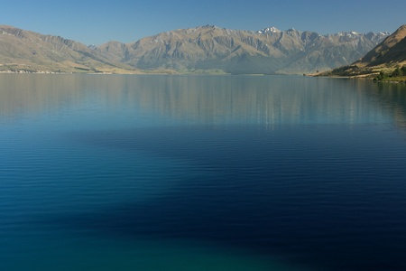 lake Hawea, South Island, New Zealandの写真素材