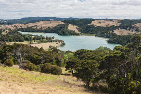 Puhoi river delta, New Zealandの写真素材