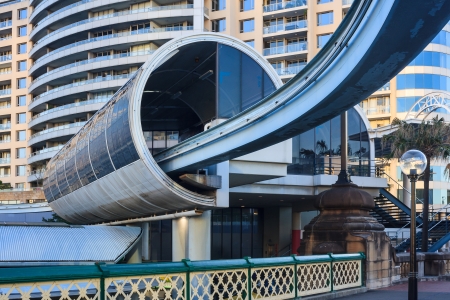 monorail station in Sydneyのeditorial素材