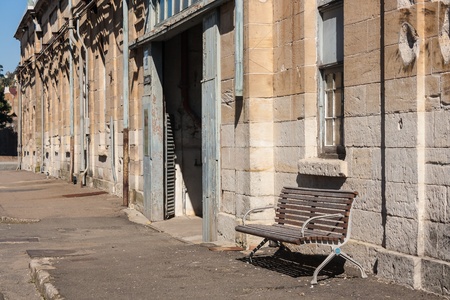 derelict building on Cockatoo Islandのeditorial素材