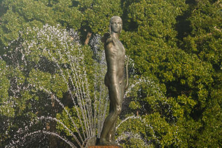 Apollo statue at  Archibald Fountain in Sydneyの写真素材