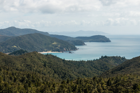 Coromandel Peninsula coastlineの写真素材