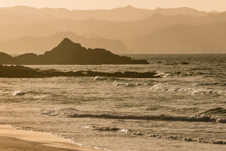 Coromandel ranges at sunset
