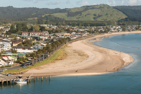 aerial view of Whitianga in Coromandel Peninsula