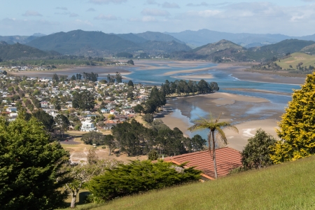 Pauanui town in Coromandel Peninsulaの写真素材