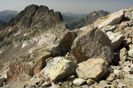 Perdigueret peak in Posets-Maladetaの写真素材