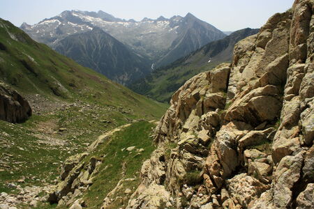Vall de Lliterola in Posets-Maladeta Natural Parkの写真素材
