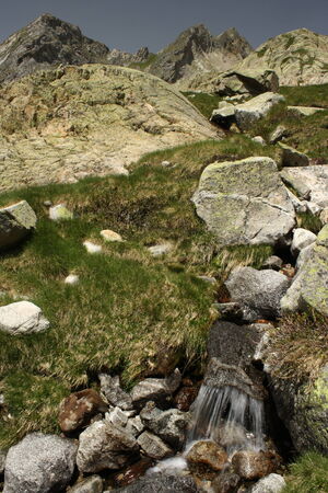 stream in Vall de Lliterolaの写真素材