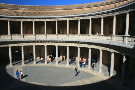 Palace of Charles V - Alhambraのeditorial素材