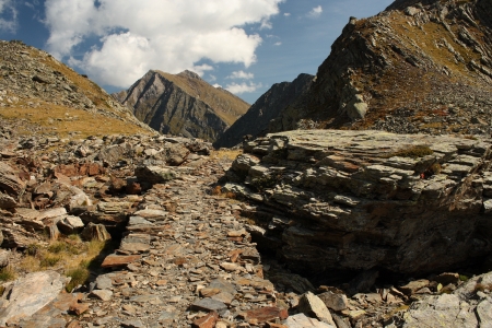 mountain range in Pyrenees near Vielhaの写真素材