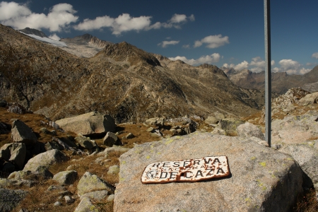 panorama of peaks in Val d Aran national parkの写真素材