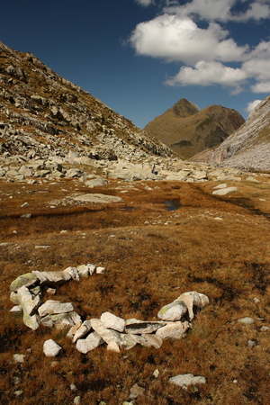 marshes in Val d Aran valley, Spainの写真素材