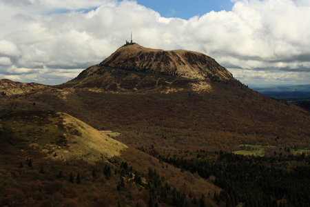 Puy de Dome volcano, Franceの写真素材
