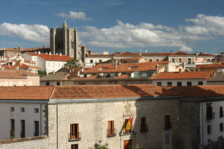 panorama of Avila - northern Spainの写真素材