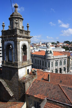 aerial view of Braga - Northern Portugalの写真素材