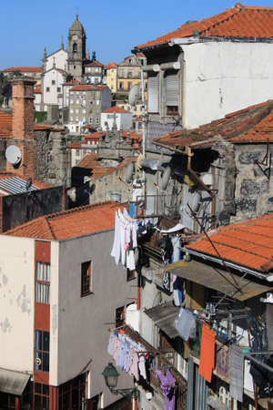 detail of street in Porto, Portugalの写真素材