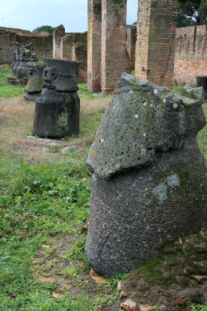 Ostia Antica in Italyの写真素材